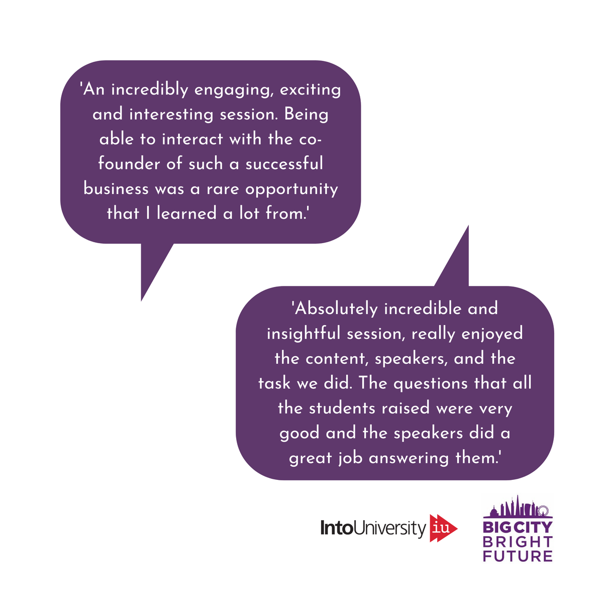 IntoUniversity's tweet photo. Thank you @MMC_Ventures for your very interesting session on what it is like to work and make decisions in venture capital for our online #BCBF2020 yesterday! See below for some fantastic student feedback 👇 #BCBF2020 https://t.co/on8aljxuq0