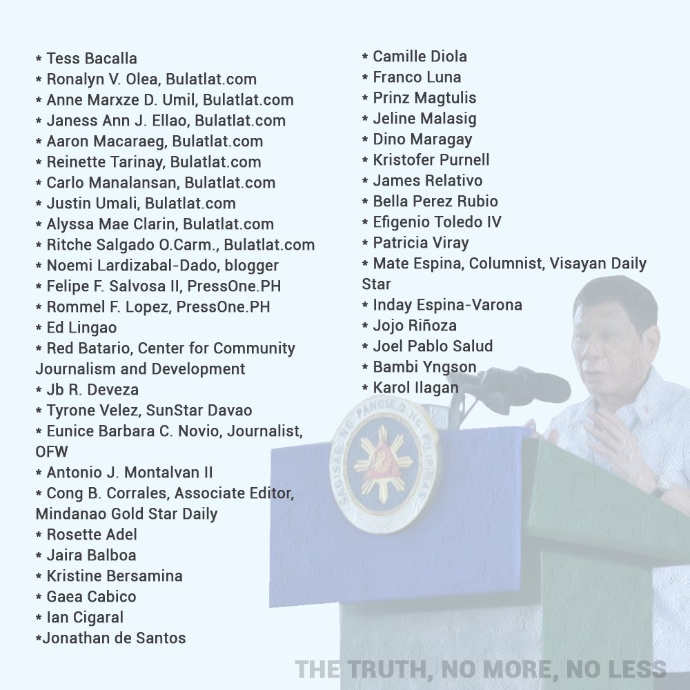 PCIJdotOrg's tweet photo. We deserve the truth from the President and this government, without any cuts or edits. 

READ this statement from the Freedom for Media, Freedom for All Network on the release of the President’s edited speech to troops in Jolo, Sulu last July 13.

Graphics: Penzer Baterna/@cmfr https://t.co/9g68kEY7xN