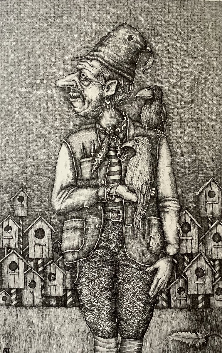 Birdman
#dessin #drawing #illustration #IllustrationArtist #art #arte #kunst #gallery #artsale #inkdrawing #birds #birdcage