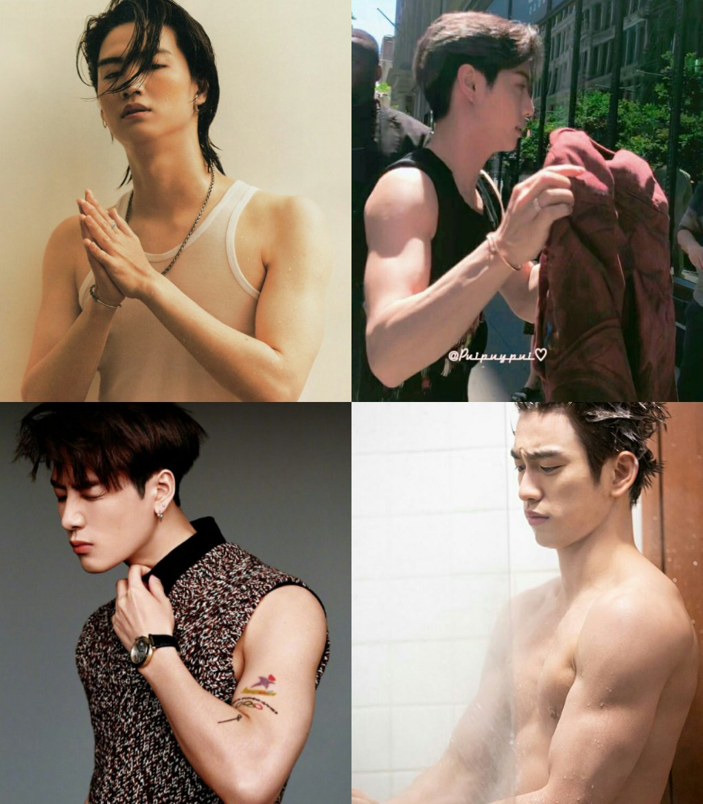 arssevens's tweet image. today i offer you got7's arms