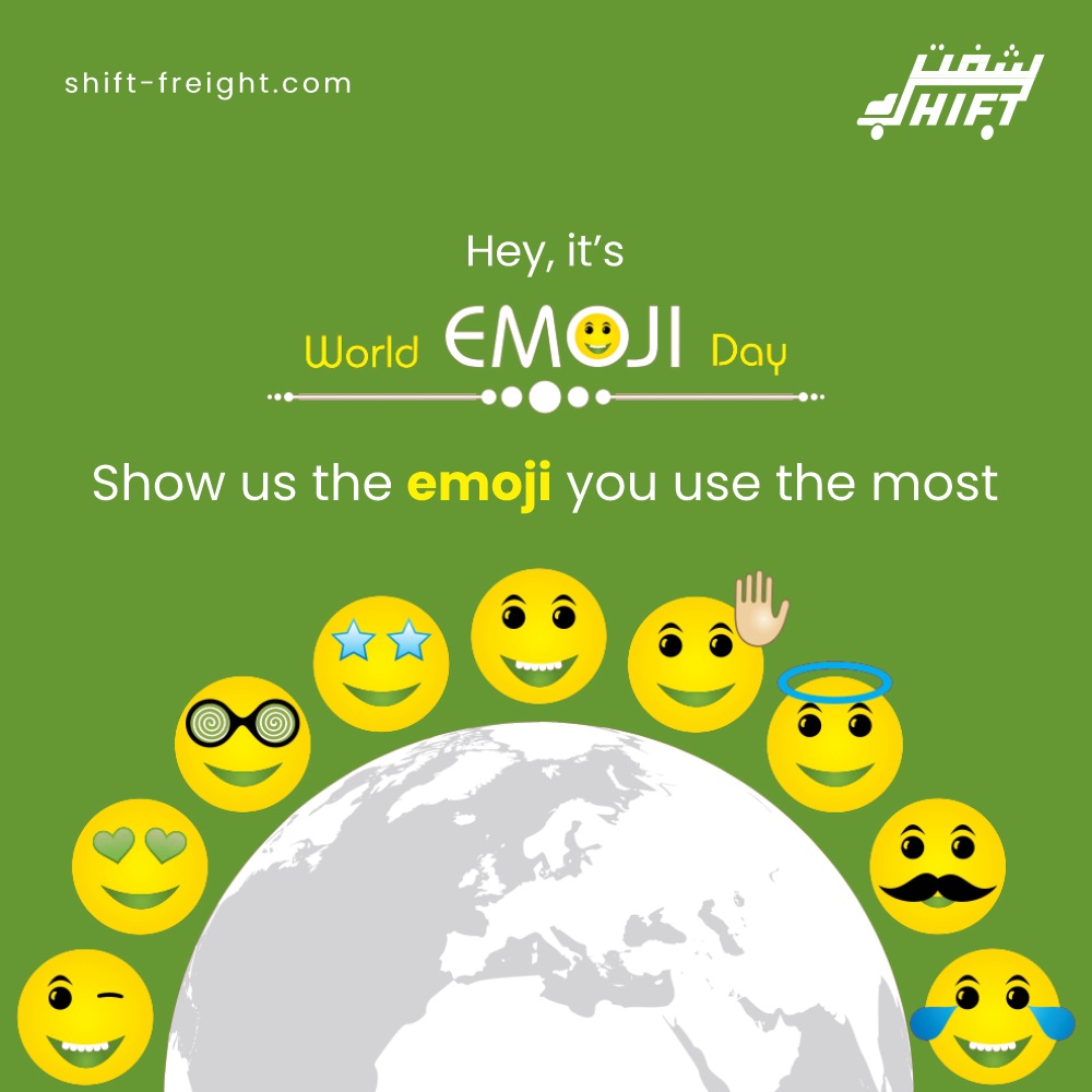 _shiftfreight's tweet photo. World Emoji day is here & we love it. Time to show some love to your favorite emoji, simply react on the post with the one you use the most.
#WorldEmojiDay2020 #WorldEmojiDay #ShiftFreight https://t.co/Mt8PvT1KPI