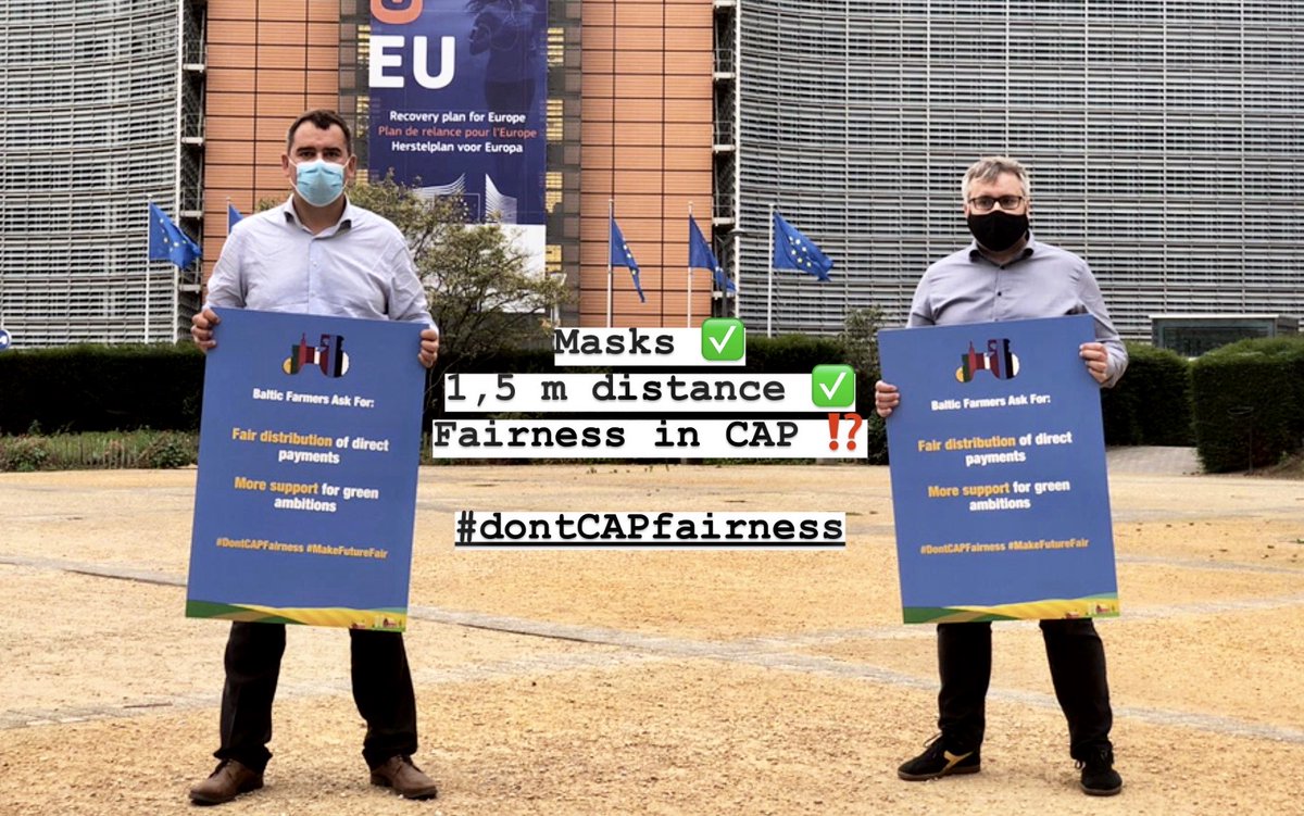 BalticFarmers's tweet photo. 😷 #masks ✅
📏1.5m #socialdistance ✅
⚖ Fairness in #CAP ⁉

@EUCouncil We hope that the next generation of farmers will not face the next generation of unfairness. #NextGenerationEU #DontCAPfairness https://t.co/pmgmTm15oR