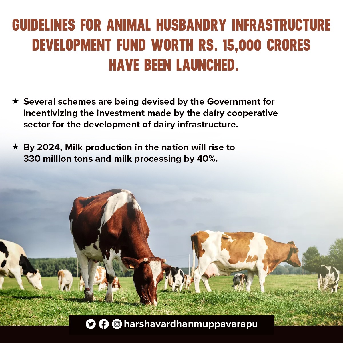 Guidelines On Animal Husbandry Infrastructure Development Fund TriumphIAS