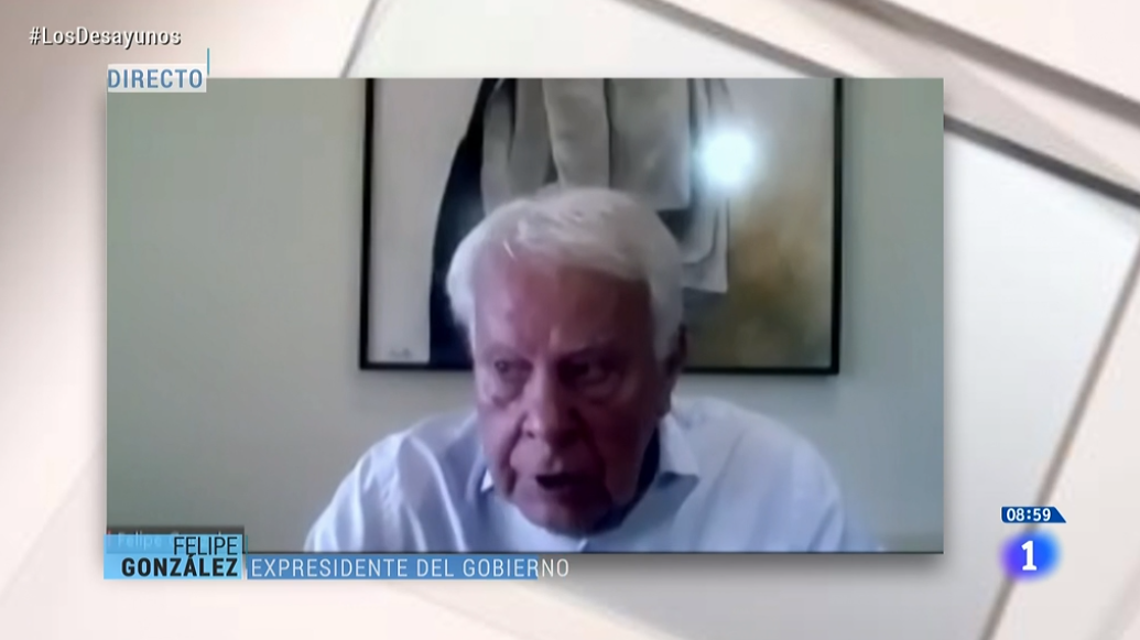 Felipe González, expresidente del Gobierno: "La única certidumbre que tenemos sobre el coronavirus y sus consecuencias es la incertidumbre" rtve.es/directo/la-1

#LosDesayunos