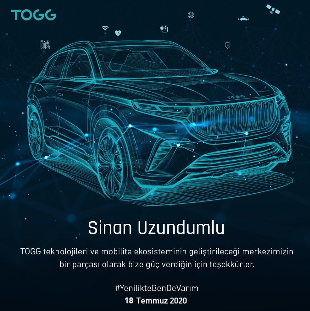 60 yıllık hayali gerçekleştireceğiniz için asıl biz size teşekkür ederiz. Allah muvaffak etsin. #YenilikteBenDeVarim