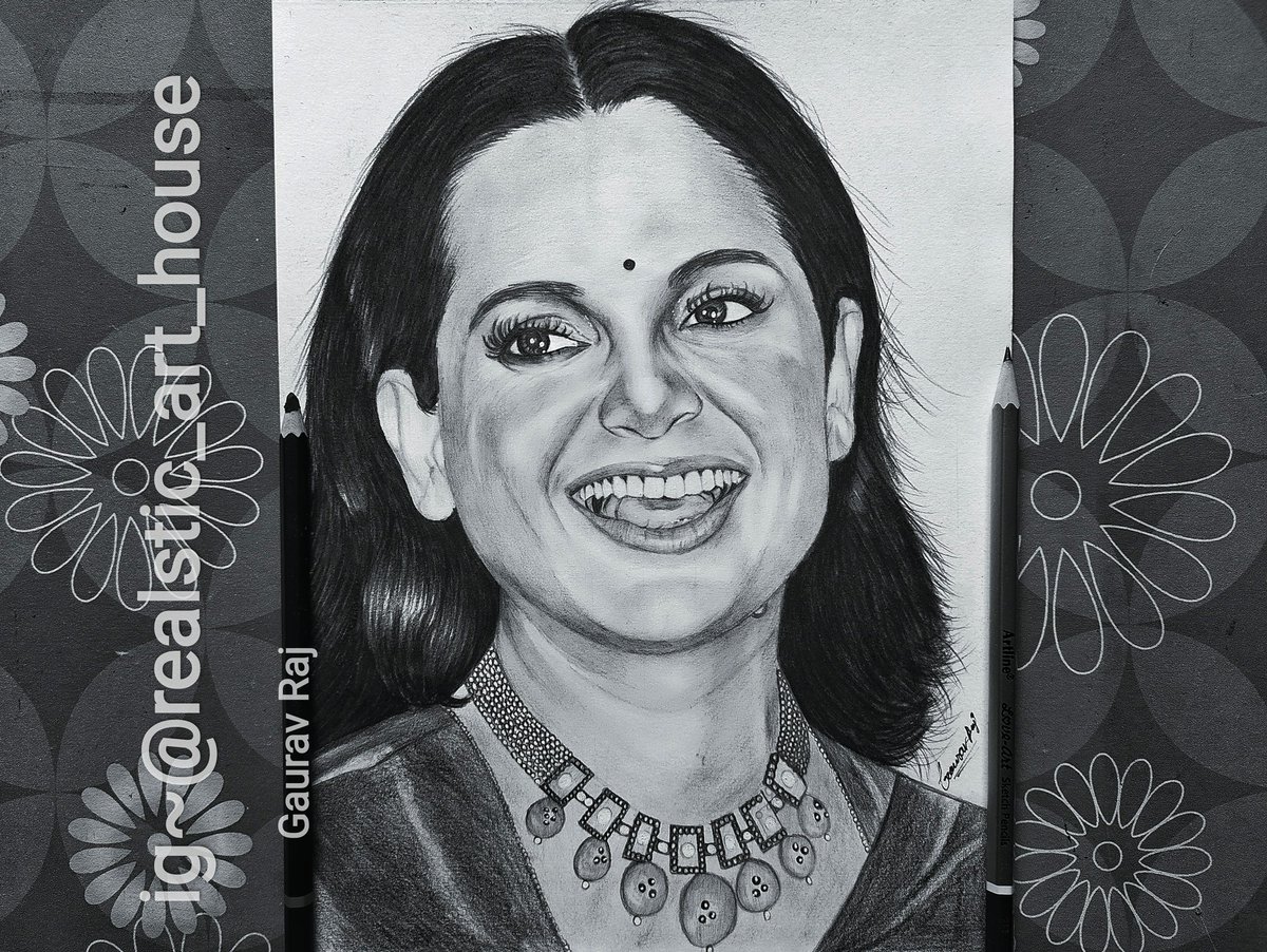 Artistgaurav04's tweet photo. Art by me @TeamKangna 😍 how is it? 🤟🏻#sketch #art #drawing #artist #illustration #sketchbook #draw #artwork #digitalart #sketching #artistsoninstagram #painting #instaart #doodle #fanart #pencil #drawings #artoftheday #anime #KangnaRanaut #Bollywood #star https://t.co/7TmqwVieXz