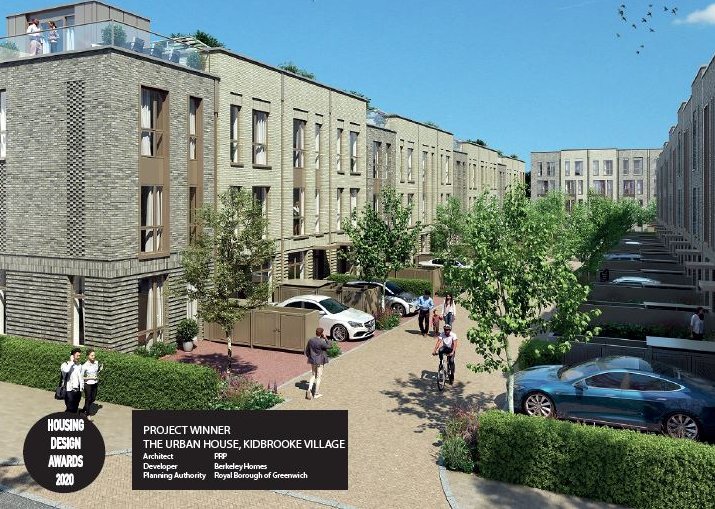 Berkeley Homes is celebrating this week, after picking up a Housing Design Award for the Urban House at @_Kidbrooke. A new concept in design, the homes meet the highest standards of energy efficiency, insulation and water saving. Read more: bit.ly/391XzWW #Sustainability