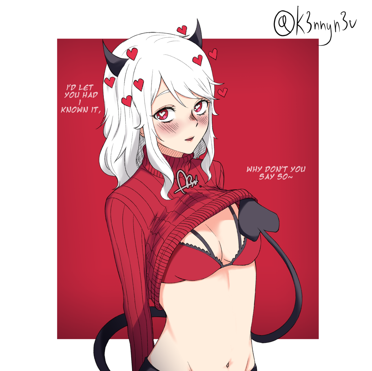 k3nnyn3v's tweet image. Modeus. 

#Helltakerfanart #helltaker #Modeus #modeus_helltaker