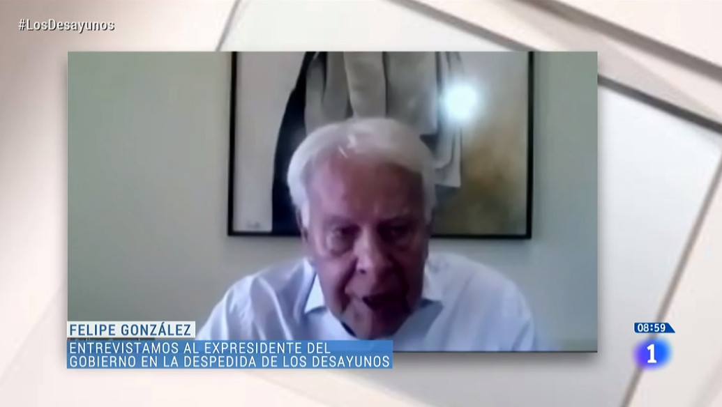 Felipe González, expresidente del Gobierno: "En el 93, la CIA hace un refrito de poca calidad de recortes de prensa. Hay intencionalidad de hacer el derribo del 78" rtve.es/directo/la-1

#LosDesayunos