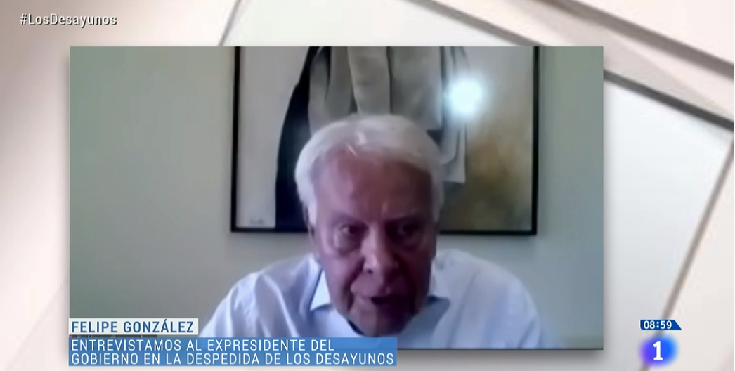 Felipe González, expresidente del Gobierno: "Desaparecido el estado de alarma, queda la Ley de 1986, y no preveía que pudiéramos enfrentar una pandemia así"  rtve.es/directo/la-1

#LosDesayunos