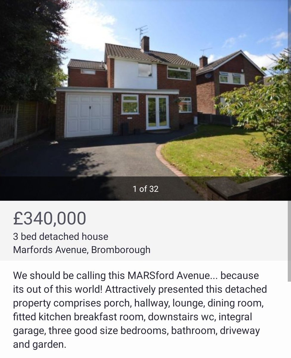 An Estate Agent by me is writing tenuous Alan Partridge-style one-liners about the road names of its properties and I've honestly got all the time in the world for it.