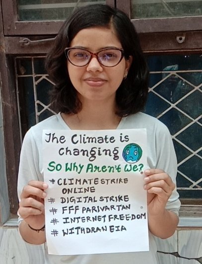 SejalTh47834524's tweet photo. #ClimateStrike #ClimateCrisis #WithdrawEIA2020 @parivartantheng @FFFIndia @internetfreedom @great https://t.co/K9MTTdZ4sv