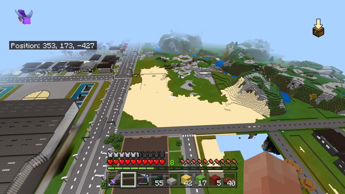 jonah13jaay's tweet photo. Clearing all these mountains to build more houses. At least 100 more houses. #Minecraft #PlayStaion4 #CityBuilds #5YrOldSurvivalWorld https://t.co/4Spsjs1B42