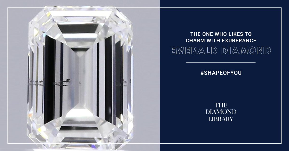 LibraryDiamond's tweet image. The emerald cut, like its wearer, is strong and bold.  A sophisticated choice, this ring surely defines a woman who enjoys flashy and exuberant fashion.Choosing an emerald cut diamond tells the world that you know where you are and that you belong there! #TDL #TheDiamondLibrary