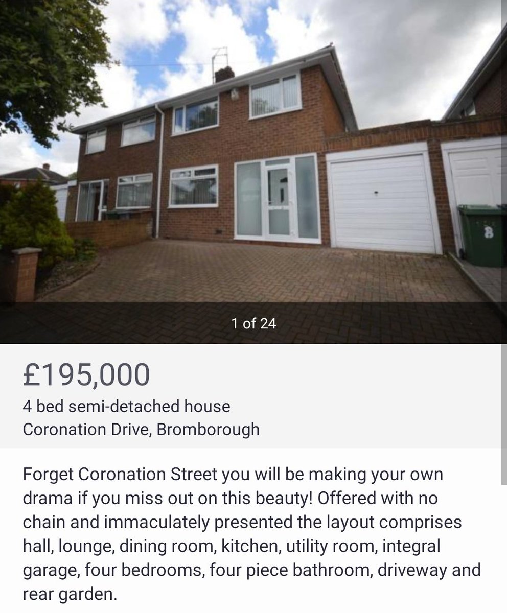 An Estate Agent by me is writing tenuous Alan Partridge-style one-liners about the road names of its properties and I've honestly got all the time in the world for it.