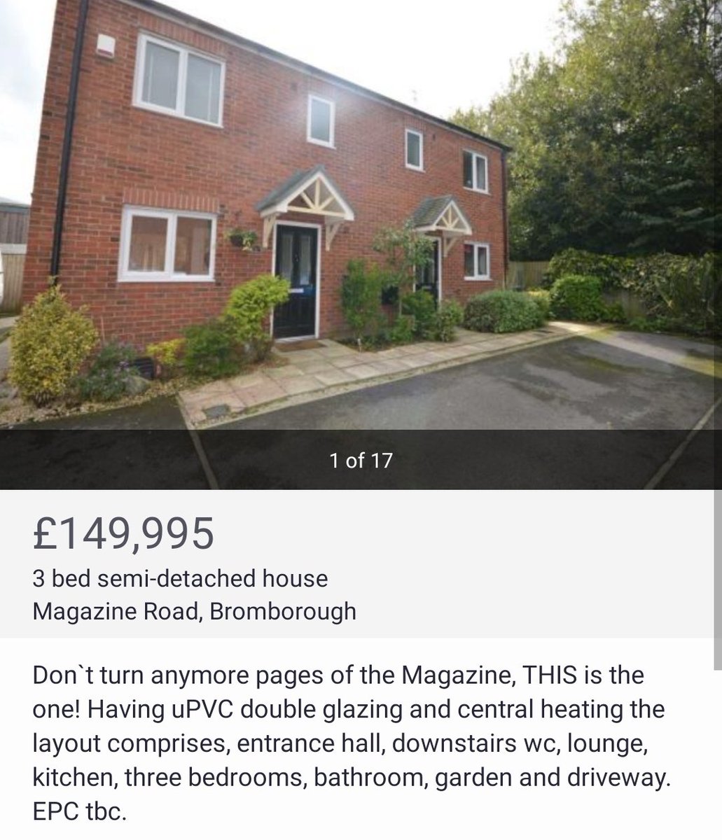 An Estate Agent by me is writing tenuous Alan Partridge-style one-liners about the road names of its properties and I've honestly got all the time in the world for it.