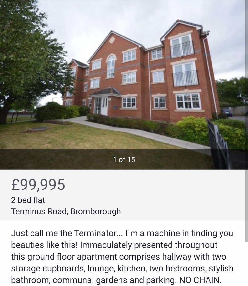 An Estate Agent by me is writing tenuous Alan Partridge-style one-liners about the road names of its properties and I've honestly got all the time in the world for it.