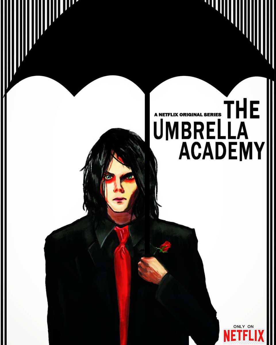 Gabrist3's tweet photo. The art and the artist. The Umbrella Academy based on the comics by Gerard Way. @UmbrellaAcad @DarkHorseComics @gerardway
#UmbrellaAcademy #GerardWay #Netflix https://t.co/tuQJ17dXgw