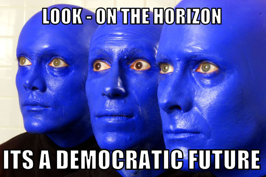 HistoryTWTFails's tweet photo. Blue Man Group (Present Day):

Hey #VoteBlueToEndThisNightmare - We couldn't agree more. https://t.co/ZcTW3kgtrK