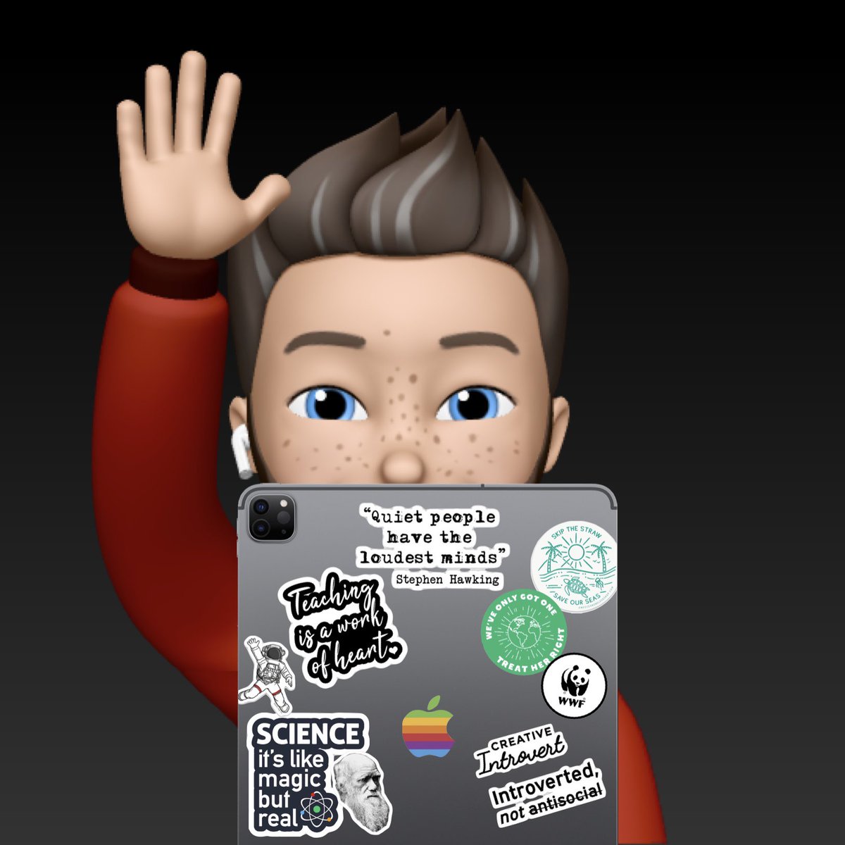 jakobesben's tweet photo. Today’s Memoji with stickers.
#ADE2020 #Mimoji
The sticker collection is growing. Now with 400 stickers in the Keynote file.
#ADEFestivalOfLearning #AppleEDUchat https://t.co/M5UvrN0Ybx