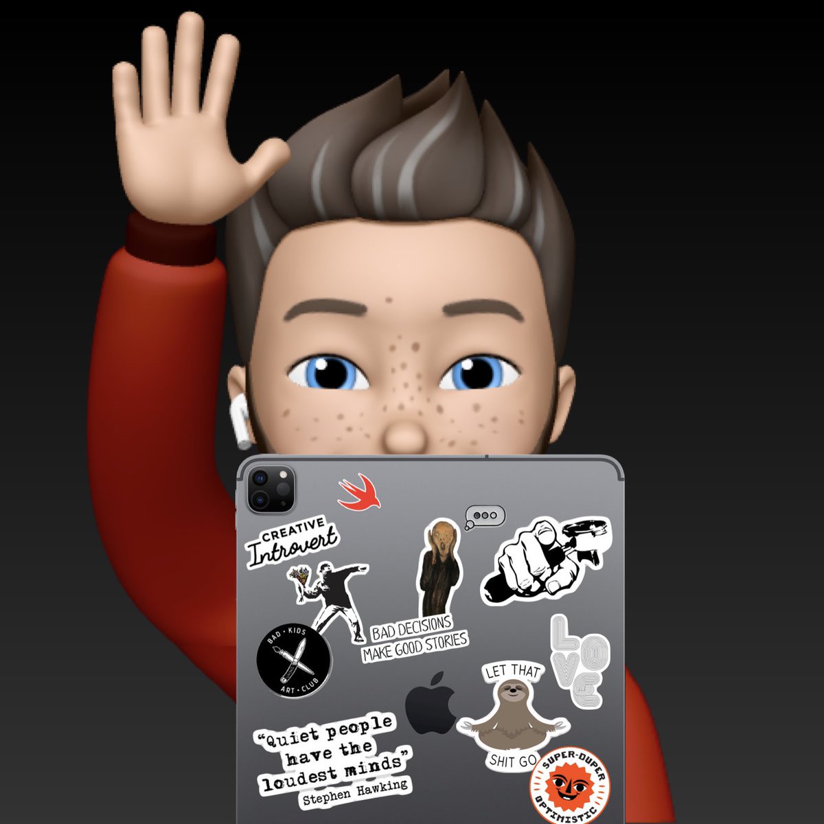 jakobesben's tweet photo. Today’s Memoji with stickers.
#ADE2020 #Mimoji
The sticker collection is growing. Now with 400 stickers in the Keynote file.
#ADEFestivalOfLearning #AppleEDUchat https://t.co/M5UvrN0Ybx