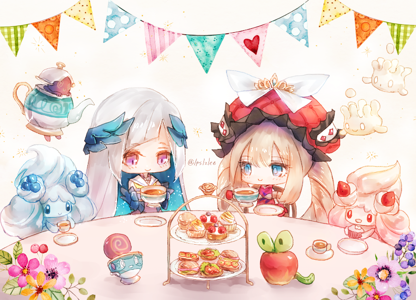マリーちゃん&amp;ブリュンヒルデちゃんの土地。(最後だけカルナくんもいる) 