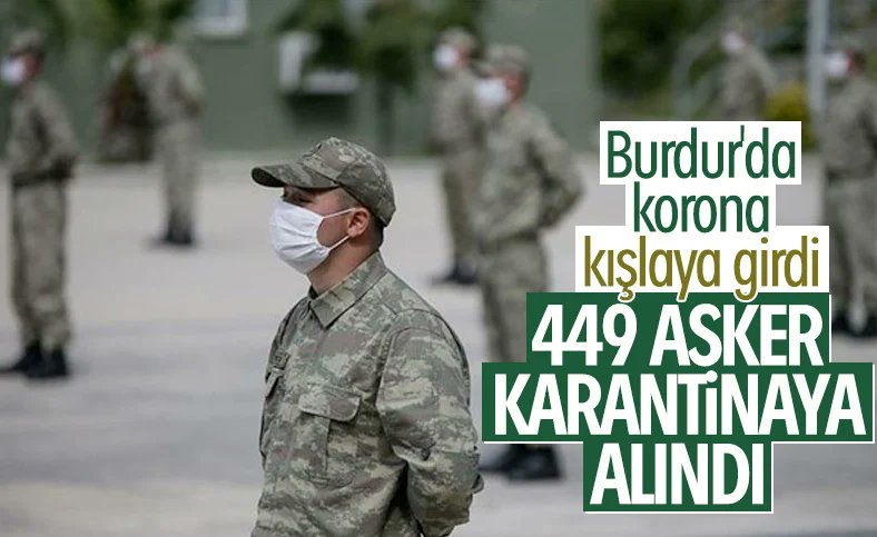 Burdur'da karantinaya alınan asker sayısı yükseldi ensonhaber.com/ic-haber/burdu…