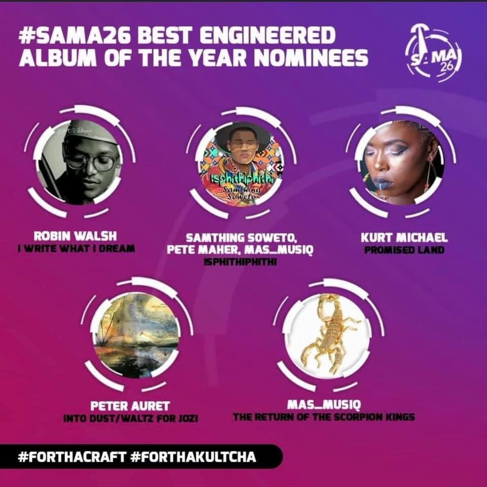 NomadicTribe_'s tweet photo. WORDS CANNOT EXPRESS HOW I FEEL😭❤️🙌🏾🙏🏾.

#IwriteWhatIdream has bagged yet another nomination for #BestEngineeredAlbum at this year’s @TheSAMAs 
I’m truly happy, honored &amp; grateful for my friend “Big Robby” for vividly capturing my dreams” https://t.co/Yft0HgD8xT