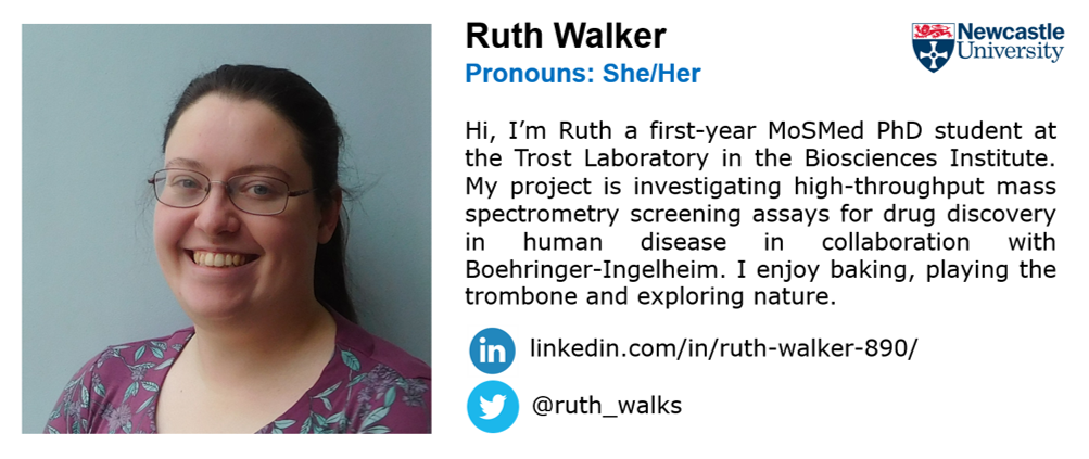 Completing our committee is Ruth, another 1st year  @UniofNewcastle PhD student!