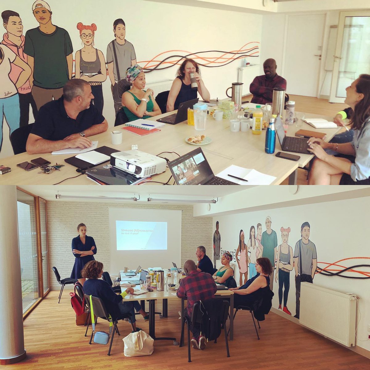 entracteasso's tweet photo. [Séminaire REmobilisation]
Jour 1 sur 2.
Ça réfléchit, ça échange, ça discute, ça argumente, ça optimise, bref ça travaille ! 💪 #asso #entracte #remobilisation #team #workworkwork https://t.co/eP2DNZqGBf