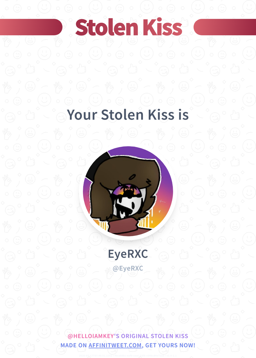 HELLOIAMKEY's tweet photo. #Affinitweet Stolen Kiss
EyeRXC would kiss you around the corner... 😏
And you, who would do it?
via https://t.co/ToCqPaKcNP https://t.co/HXtkT9u3n6
