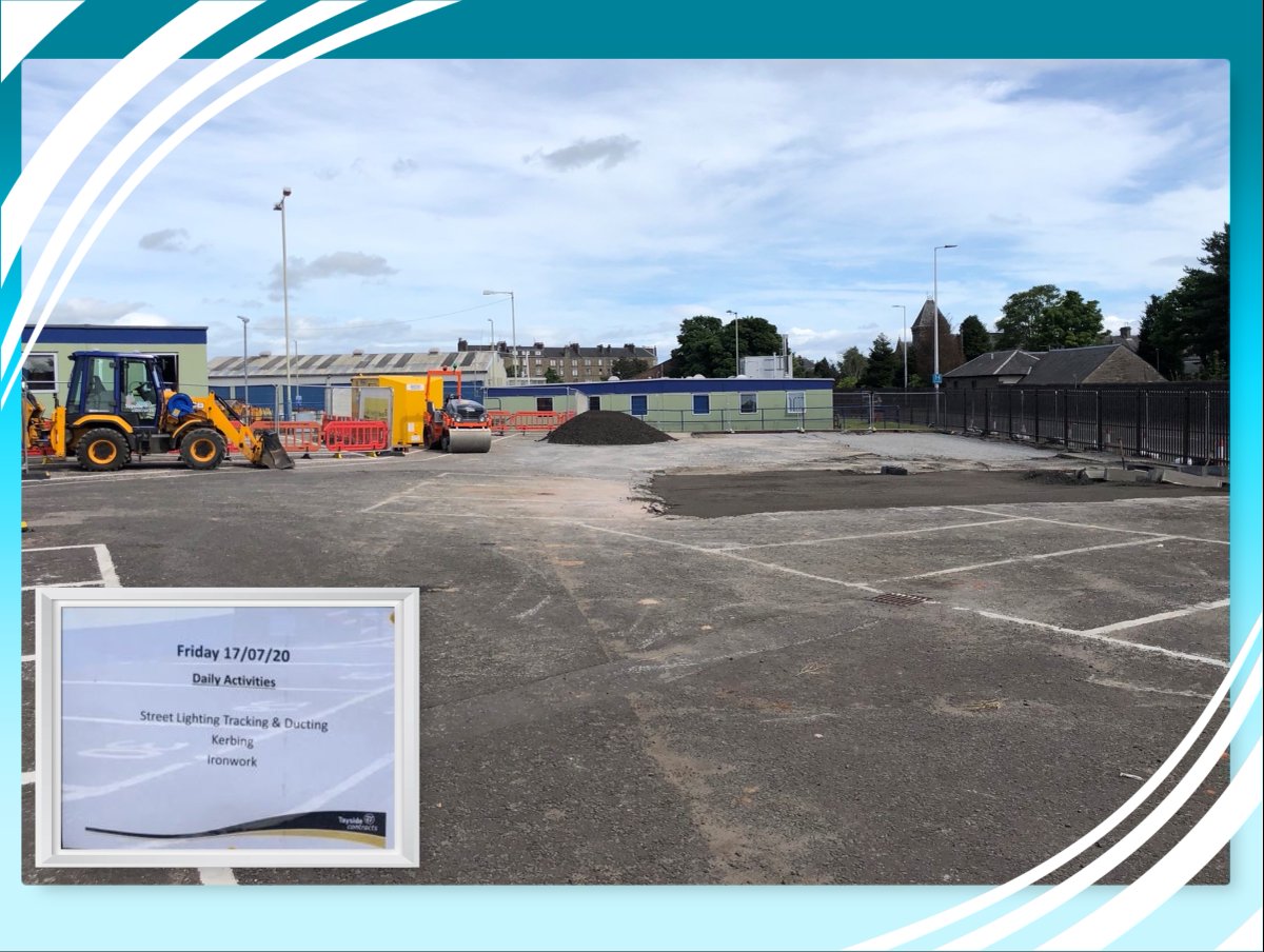 TaysideContract's tweet photo. 👷The civils works continue today, with the focus turning to kerbing and street lighting work.  💡🧱
👉Follow our updates of this ongoing project… https://t.co/VIYkoVx7Kd