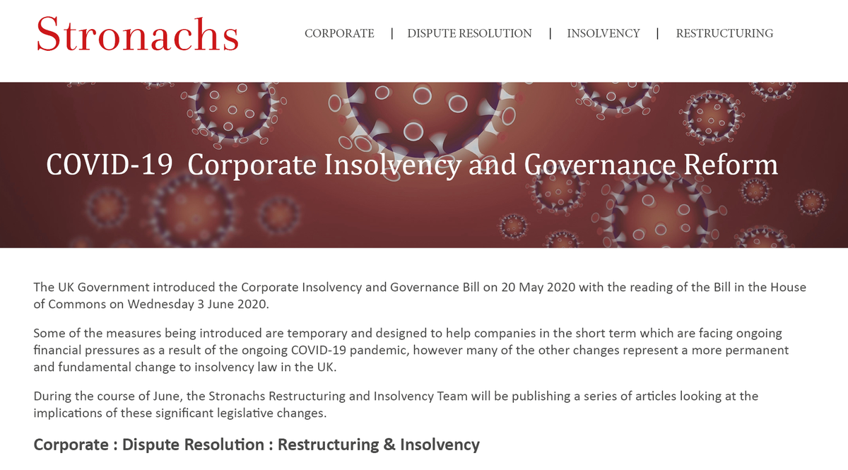 This week we have been looking at the temporary measures introduced in relation to Winding Up Petitions. stronachs.com/news-insights/…
#insolvency #restructuring #corporaterecovery #debtrecovery
