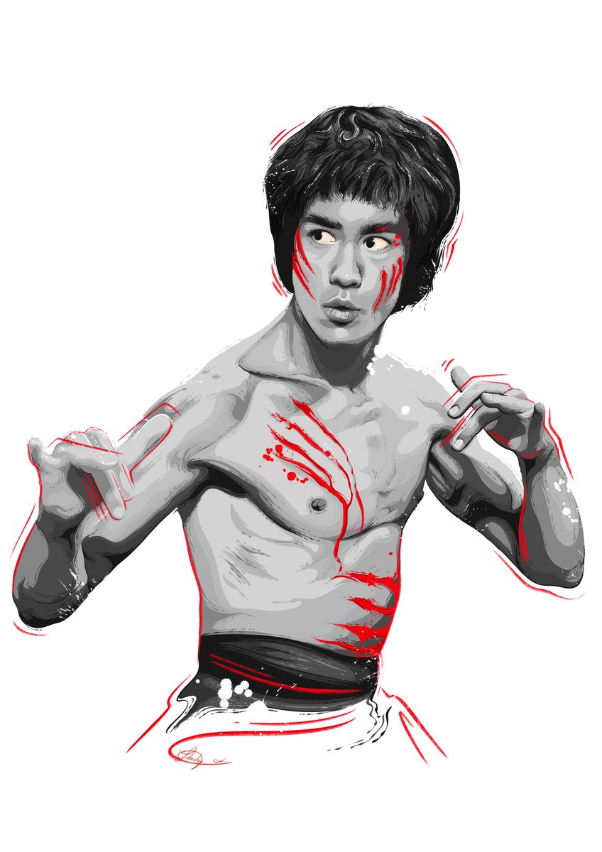 CharsleyArt's tweet image. Enter the dragon 🐉 

#brucelee #enterthedragon #popart #illustration #Procreate