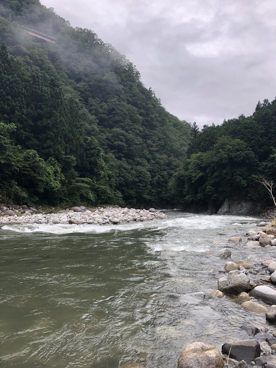 長野県阿南町 Pa Twitter 本日の天気は 小雨からの曇り空 二瀬キャンプ場16時頃の様子です 今日もまた雨が降り 川の水も濁り気味でした 水量も多く危険ですので川には近づかないようにしてください