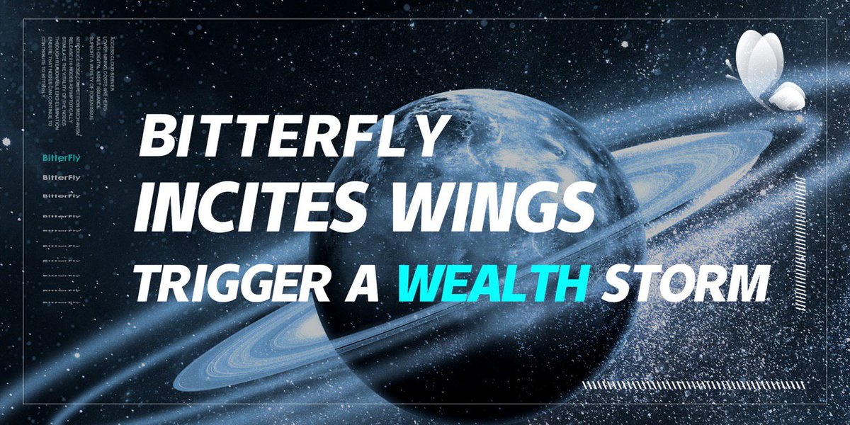 BitterflyD's tweet photo. Bitterfly has created the #ButterflyAlgorithm that they will add to the #PoW. Not only can it ensures that the hash rate is obtained fairly, it ensures that the #hash rate of the whole network is enhanced via the butterfly effect. https://t.co/PXh2DnV8BE