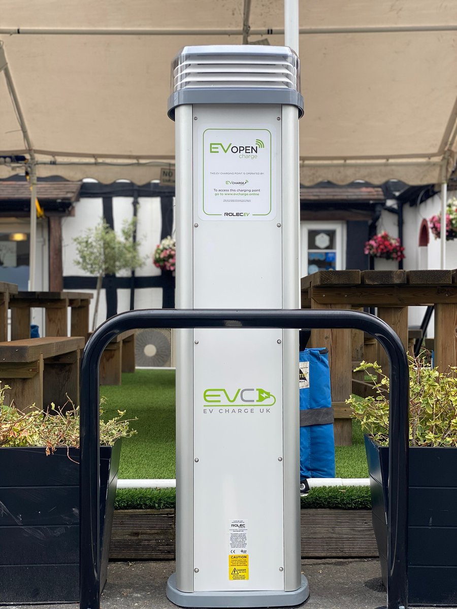 RolecEV's tweet photo. Calling all pubs/restaurants/eateries 📢 Your business could be eligible for up to £700 per charging unit via the #OLEV Workplace Charging Scheme 💷 

✔ Increase footfall 
✔ Generate revenue 
✔ Drive change! 

Superb install by Rolec Approved Installer @Evchargeukltd 👏 https://t.co/9fiUgW6o4X