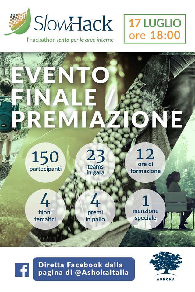 AshokaItaly's tweet photo. 🏆 È tutto pronto per la 𝗽𝗿𝗲𝗺𝗶𝗮𝘇𝗶𝗼𝗻𝗲 𝗳𝗶𝗻𝗮𝗹𝗲 di 𝗦𝗹𝗼𝘄𝗵𝗮𝗰𝗸, l’hackathon lento di Ashoka Italia che mira alla creazione di soluzioni digitali innovative.
Non mancate, ci vediamo alle 𝟭𝟴.𝟬𝟬 sulla pagina Facebook di Ashoka Italia! https://t.co/DnVyG84AQX