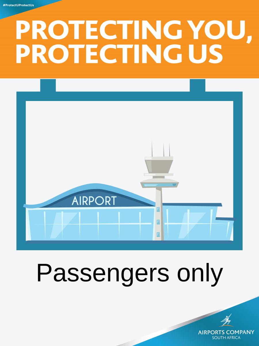 upingtonint's tweet photo. Please note that during this time, only passengers will be permitted inside the terminal building. If you are not in possession of a ticket, you are not able to enter. We thank the public for their patience at this time. https://t.co/OHiRZ86cxX