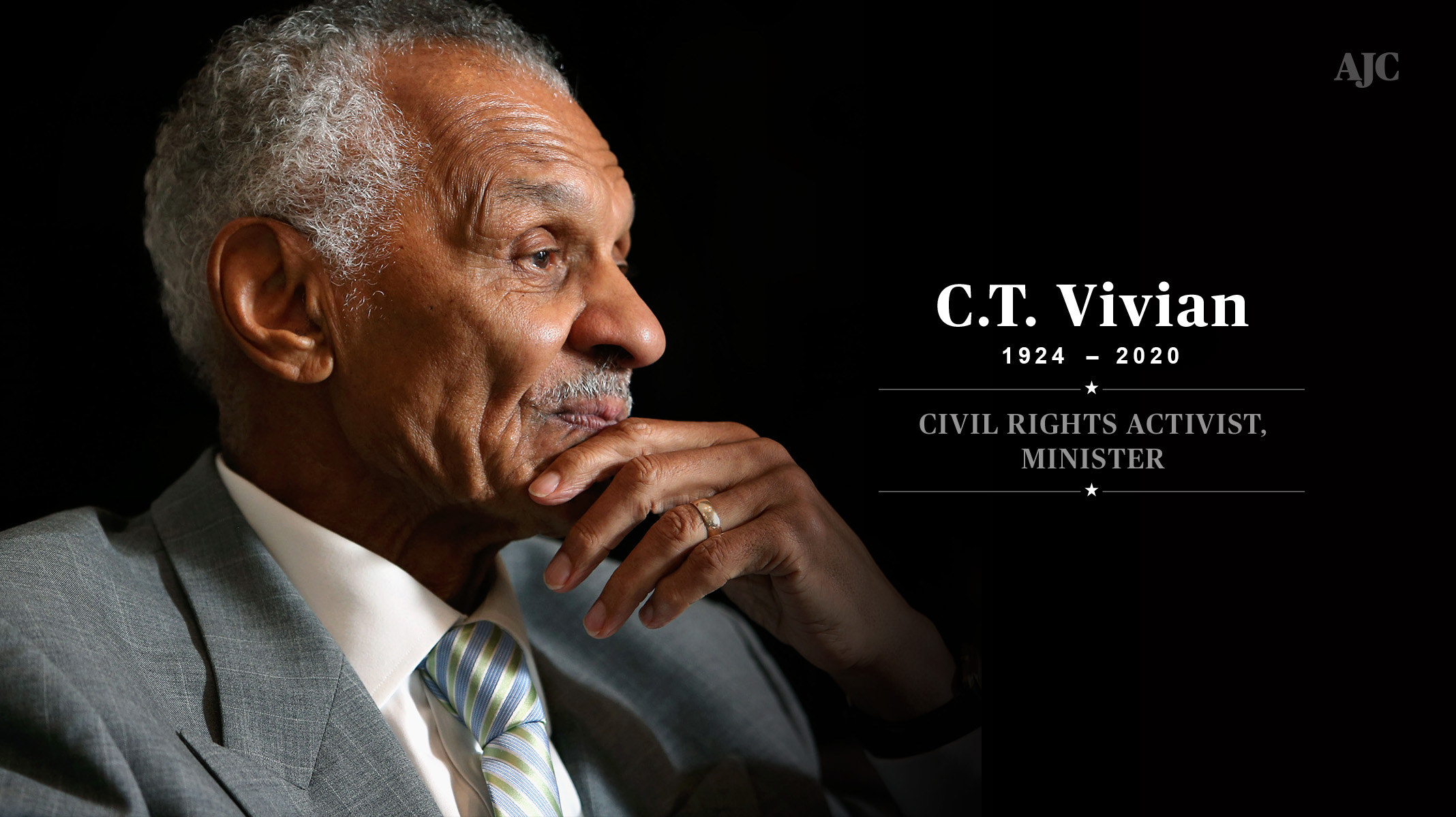 Metro ATL Chamber on X: "We're saddened to learn that Rev. C.T. Vivian has passed away. His civil rights work stretched back more than six decades, as he worked alongside Rev. Martin