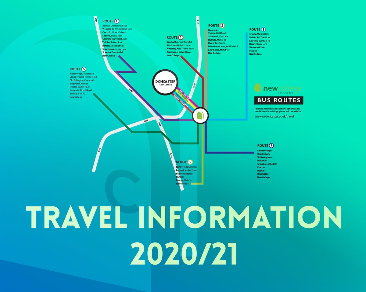 ncdoncaster's tweet photo. NEW BUS INFORMATION

We are delighted to announce our updated bus routes and timings for 2020/21. Head to https://t.co/QfwTxrsTfl for more information. https://t.co/cSTJun949L