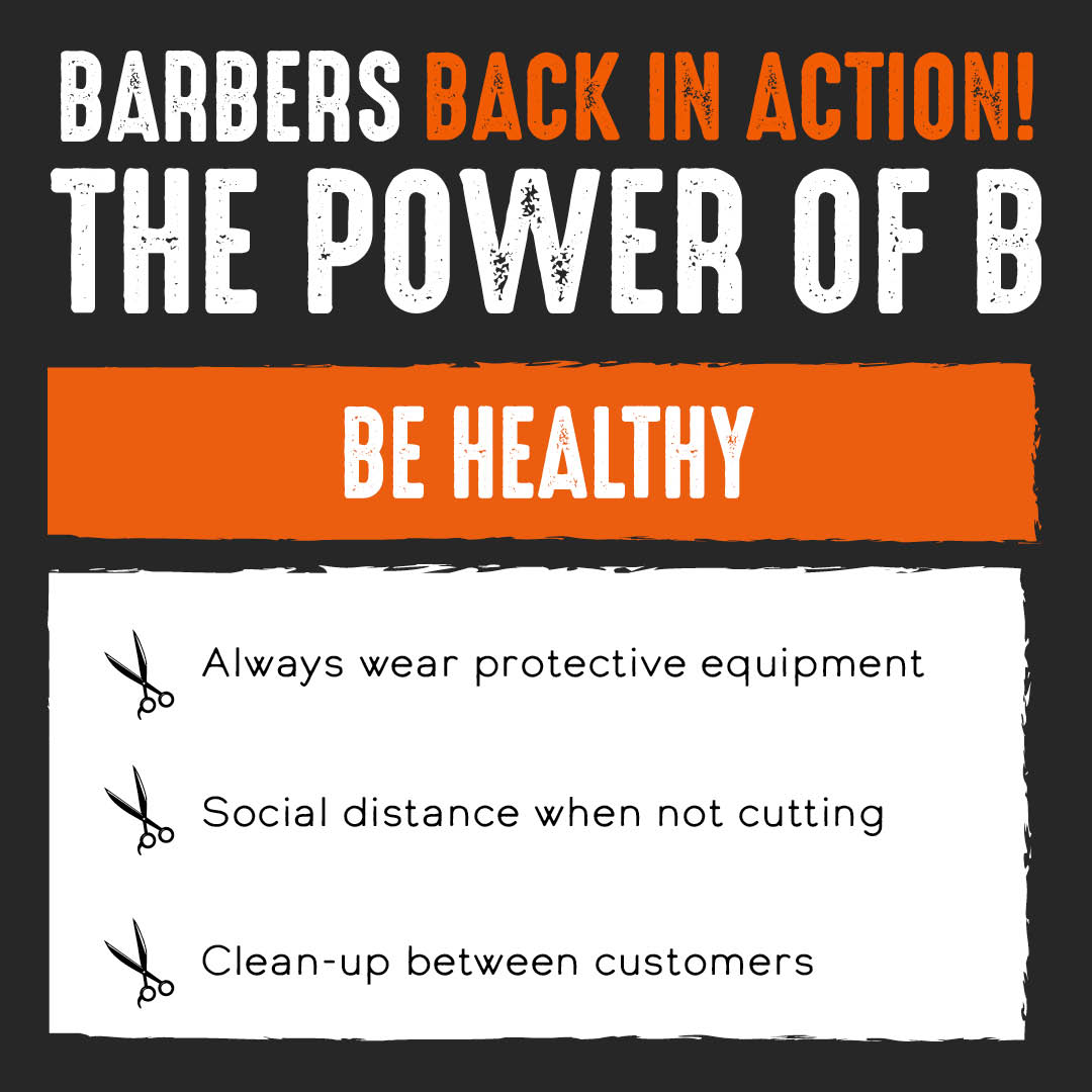 BarberUKShow's tweet photo. SPONSORED: Styling Products present to you The Power Of B!

Make sure you’re following Government Guidelines to have a healthy, hygienic and happy reopening.

More resources to help guide you through the coming weeks and months will be coming soon: https://t.co/CurxzUVfEw https://t.co/Z1aWggNFVY
