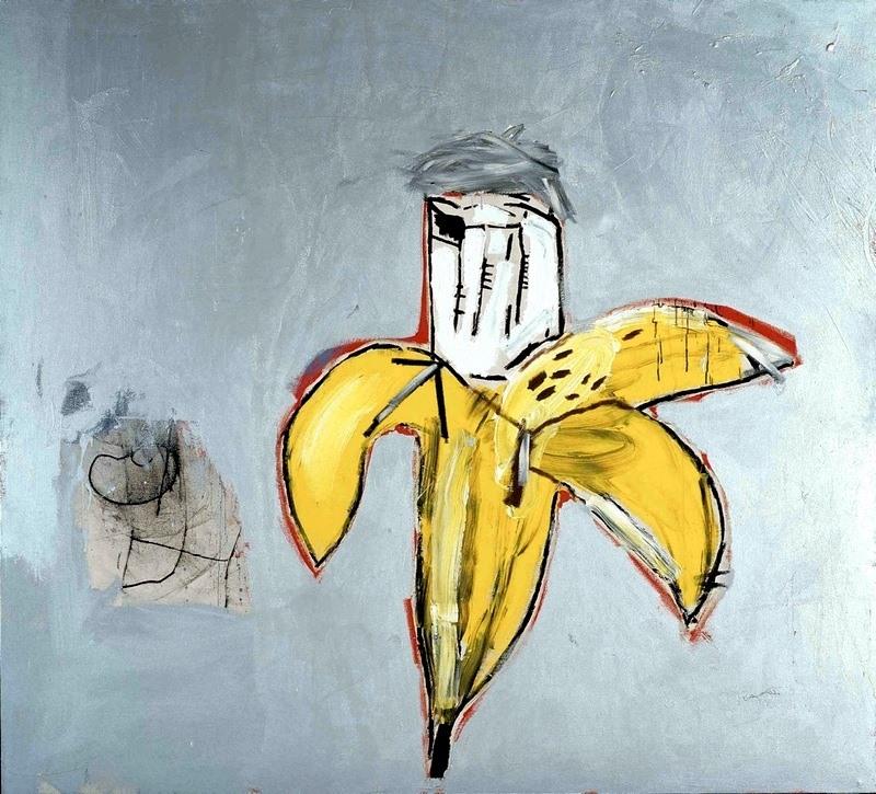 MAEGHTYoyo's tweet photo. Jean-Michel Basquiat, "Portrait of Andy Warhol as a Banana", 1984. ah ahaah ! Je l'adore, très ressemblant !
#JeanMichelBasquiat #Basquiat #Collector #amazinghomes #colorfulInteriors #yoyomaeght #Americancollection #ContemporaryArt #painting #artwork #Warhol #Bananatag #maeght https://t.co/MuvIwKbik8