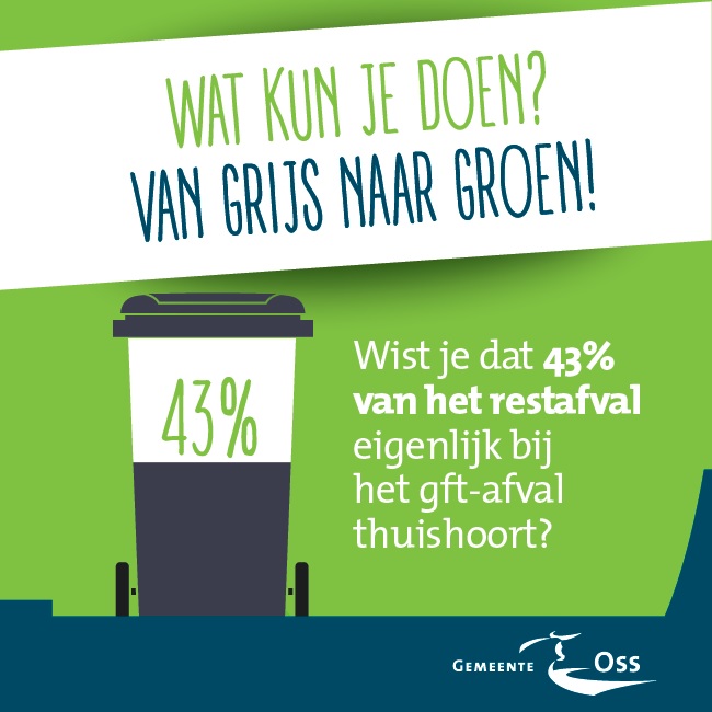 Wist je dat 43% van het restafval eigenlijk bij het gft-afval thuishoort? 
Lees onze tips voor minder restafval 👇
bit.ly/2TlBXyb
