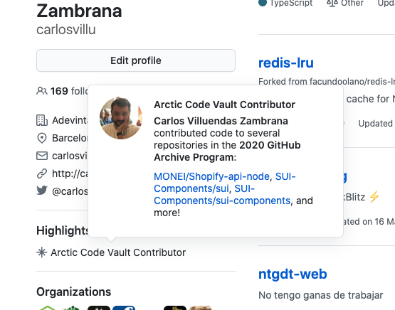 Acabo de ver que las sui-tools y los sui-components (github.com/SUI-Components) han sido elegidos para el archiveprogram.github.com. Mola mucho eso. Otro éxito para el equipo de @AdevintaEng y <a href="/SUIEngineers/">SUI Engineers</a>