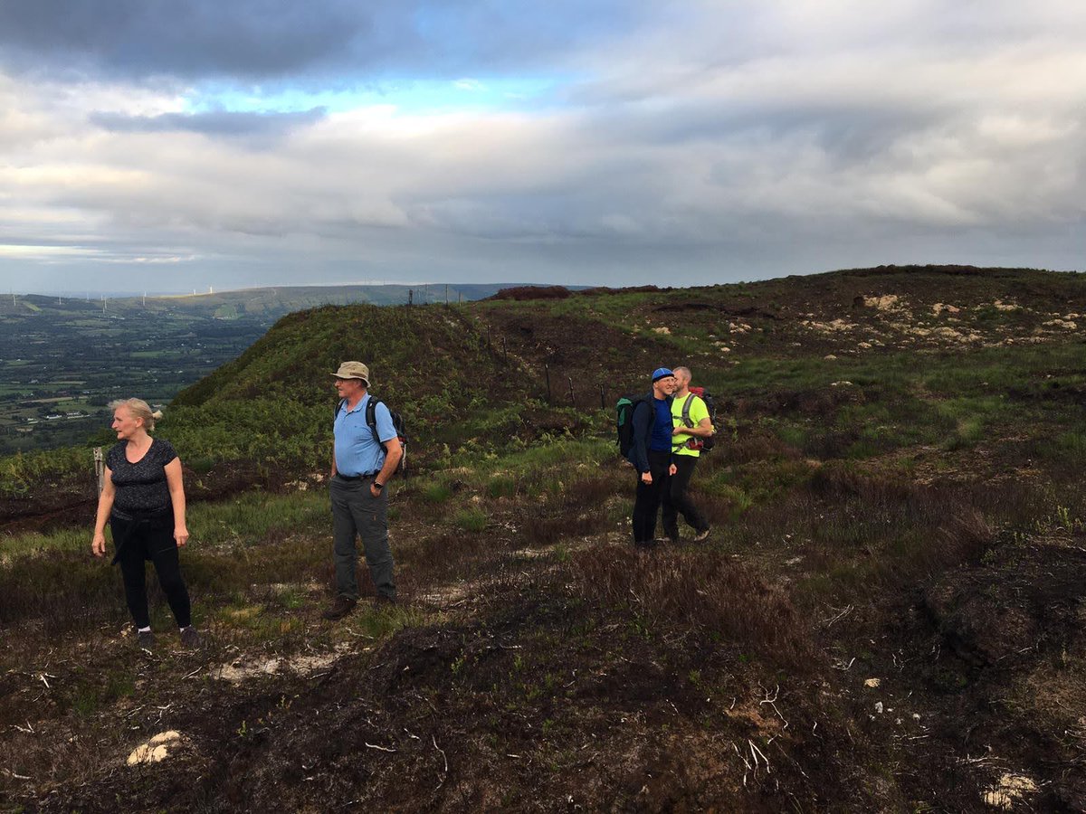 CuilcaghR's tweet photo. Few photos of yesterday evenings hike to the giants grave and the top of Benaughlin. 

#CuilcaghRamblers https://t.co/PZhIju22ZF
