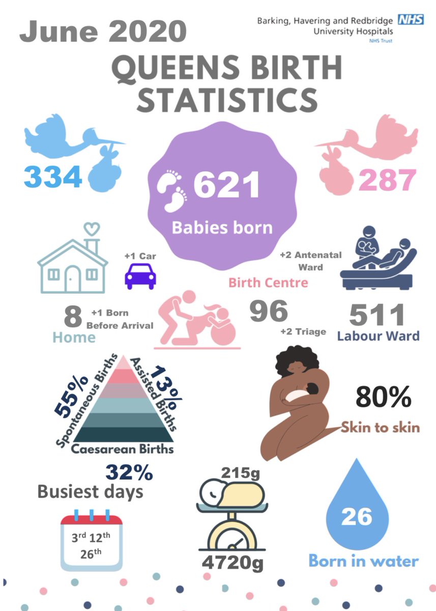 BHRUT_MA's tweet photo. Our June birth statistics @TeamMidwife 🤰🏻👶🏼 

#Midwifery #PerceptionsofMidwifery #BirthStatistics https://t.co/FRs7L0sPxD