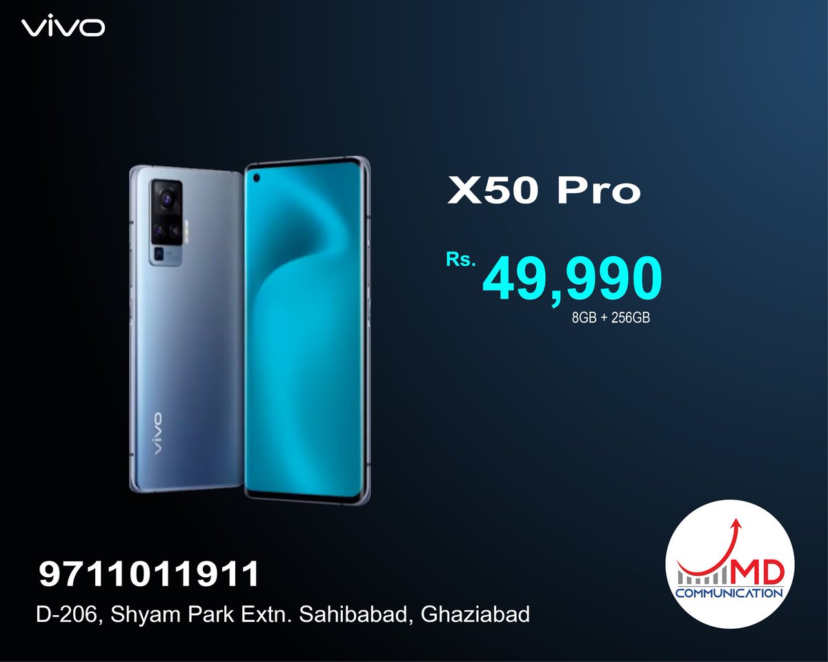 jmdcommunicatio's tweet photo. VIVO X50 Pro. For Pre Booking Call 9711011911
#VIVOINDIA #VIVO #VIVOX50PRO #JMDCOMMUNICATION
#GIMBALCAMERA #EXTREMENIGHTVISION #BESTSMARTPHONE https://t.co/POwHD8cnUX