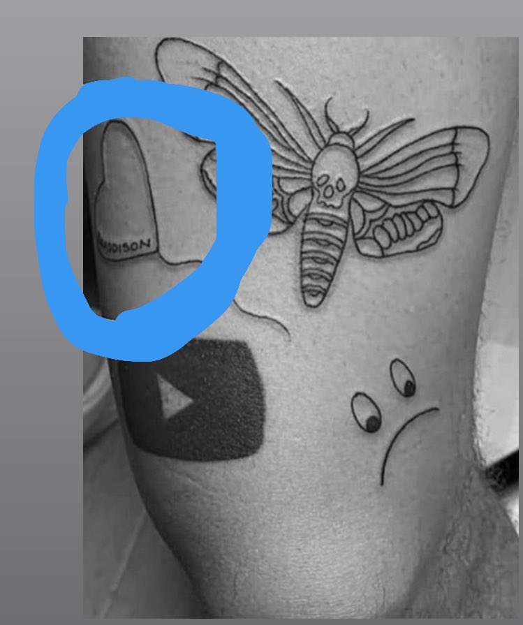 m3ssycult's tweet photo. #nickbean got a tattoo which says “Bradison” https://t.co/H7A2ZDKkHq