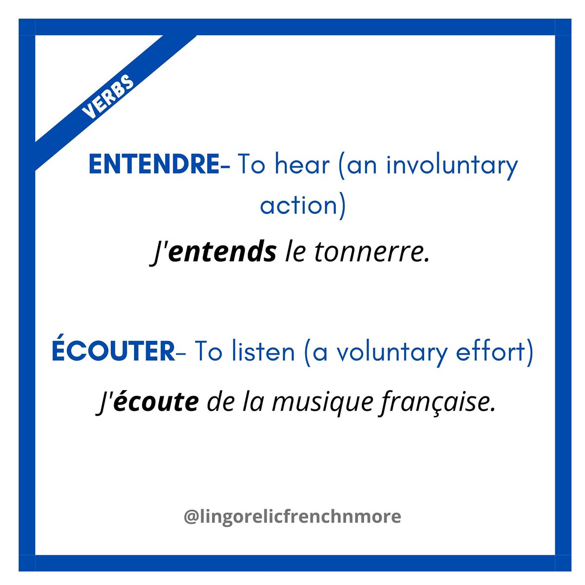 LingorelicCH's tweet photo. https://t.co/Y6L1BnGwms
Lesson on French verbs
.
#french #verb #verbs #frenchwords #frenchvocabulary #frenchlanguage #frenchlanguage🇫🇷 #frenchgrammar #frenchgrammarisfun #france #france🇫🇷 #parisfrance #paris #wordoftheday #frenchwordoftheday #frenchverbs #lingorelic https://t.co/sgKPqBJ13t